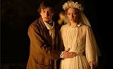 Judy Greer and an unidentified actor in "The Village"